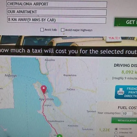 Kyveli Superb Sea View In アパート アルゴストリオン